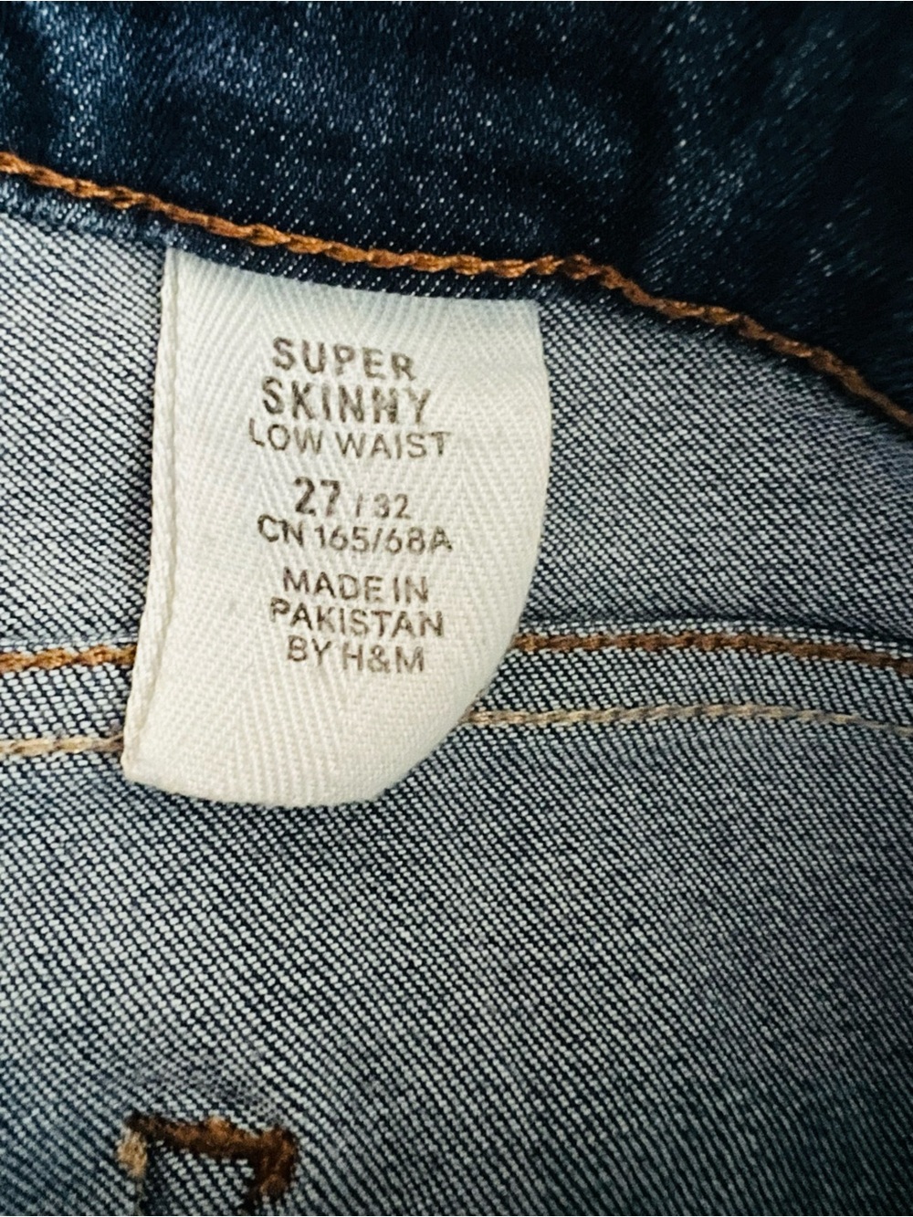 H&M Dark Navy Blue Super Skinny Jeans - Picture 4 of 5